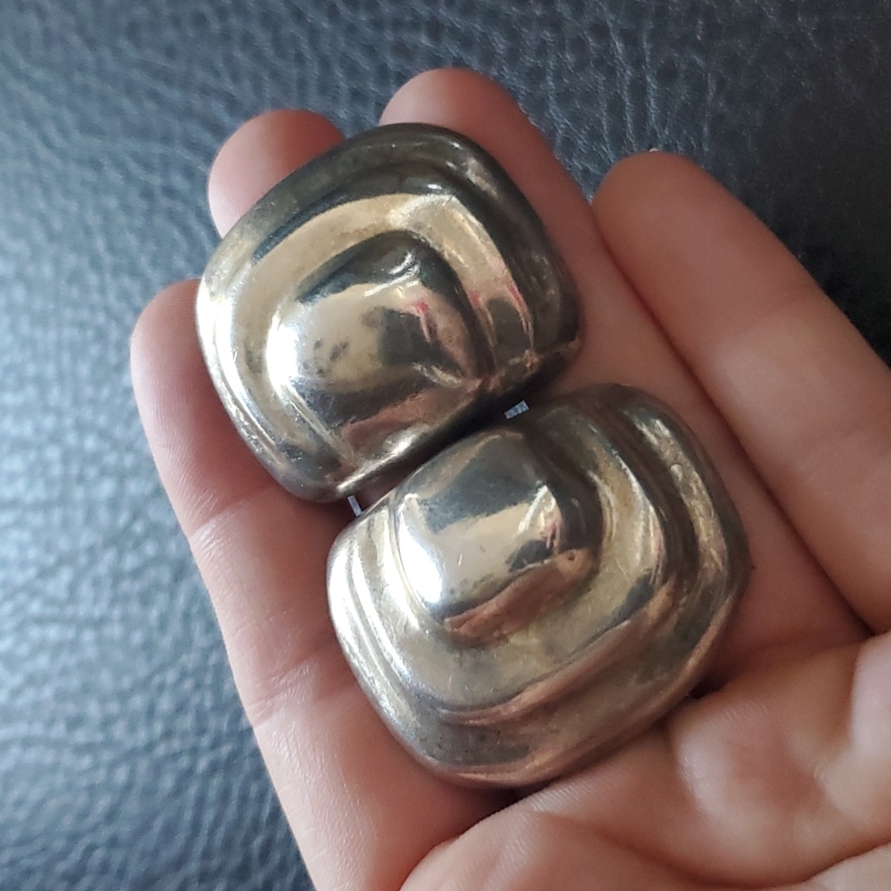 VTG Taxco sterling clip on earrings